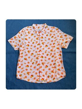 ★ 4th Dimension Boho Seasonal Staple Casual Button Down - Purple/Orange ★